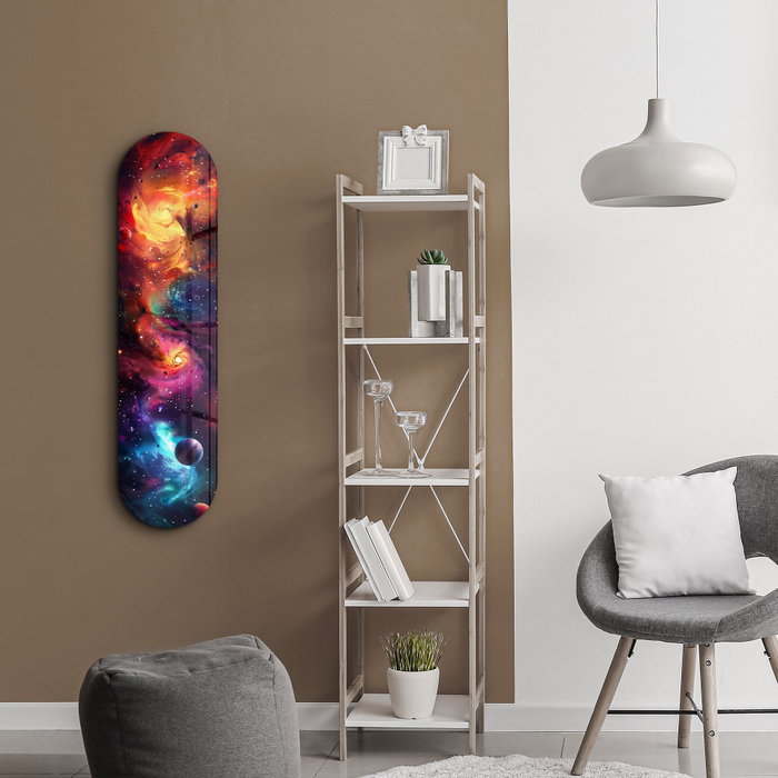 Wallity Colorful Space v2 Pintura Decorativa de Vidrio Templado Multicolor Wallity Colorful Space v2 Pintura Decorativa de Vidrio Templado Multicolor
